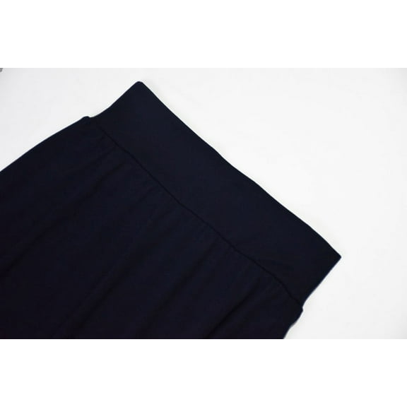 vigerkar Womens Basic Foldable High Waist Regular Casual Maxi Skirts Navy, 3XL