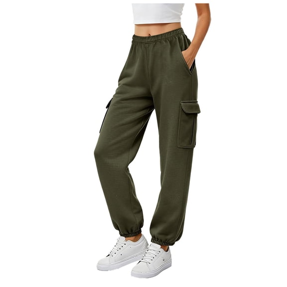 vigerkar Womens Cargo Sweatpants Oversized Joggers Baggy Athletic Pants with Pockets (AG, M)