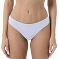 thumbnail image 1 of vigerkar Womens Cotton Panties Sexy Low Rise Ribbed Hipster Womens Bikini Underwear Cheeky White, M, 1 of 5
