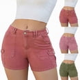 thumbnail image 1 of vigerkar Womens Jean Shorts High Waisted Butt Lifting Denim Jeans for Women Comfy and Soft Sexy Shorts (Wine, XXL), 1 of 7