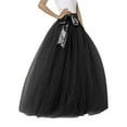 thumbnail image 1 of vigerkar Womens Long Tutu Party Evening Tulle Skirt Black, One Size, 1 of 3