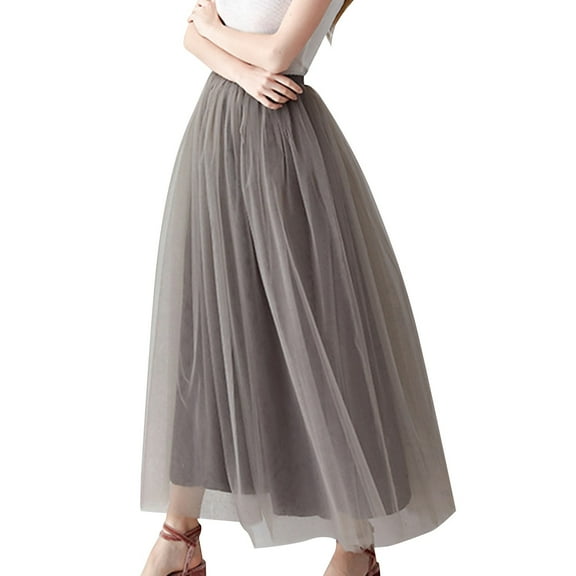 vigerkar Womens Long Tutu Party Evening Tulle Skirt GY3, One Size