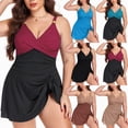thumbnail image 1 of vigerkar Womens One Piece Swimsuit Tummy Control Bathing Suit Gold Metal Tie Knot 2026 Swim Dress (Sky Blue, L), 1 of 6