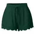 thumbnail image 1 of vigerkar Womens Shorts Athletic Trending Holiday Plus Size Shorts for Women Straight Leg Working Casual Shorts Dark Green, XXL, 1 of 3