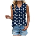 thumbnail image 1 of vigerkar Womens Tank Tops Loose Casual Summer Tops Crew Neck Basic Sleeveless Shirts Trendy (Navy, XL), 1 of 7