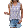 thumbnail image 1 of vigerkar Womens Tank Tops Loose Casual Summer Tops Crew Neck Basic Sleeveless Shirts Trendy (Purple, S), 1 of 7