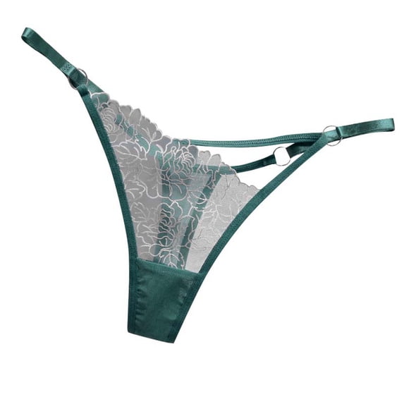vigerkar Womens Thong, Sexy G-String Panties for Women Underwear (Green, One Size)