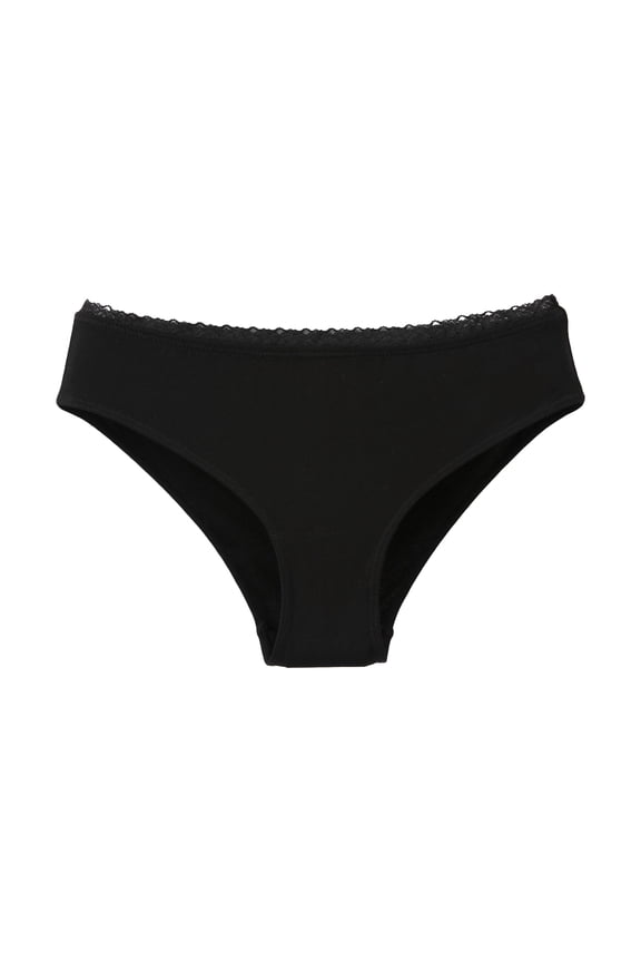 Womens Underwear, Rayon Women's Briefs - Moisture Wicking Panties, Soft & Breathable (Black, M)