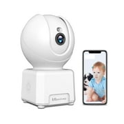 Vimtag 2.4/5GHz WiFi Security Camera, 3MP Indoor Pet Camera with Speaker, Phone App, Smart Tracking, Alexa Ready, wired