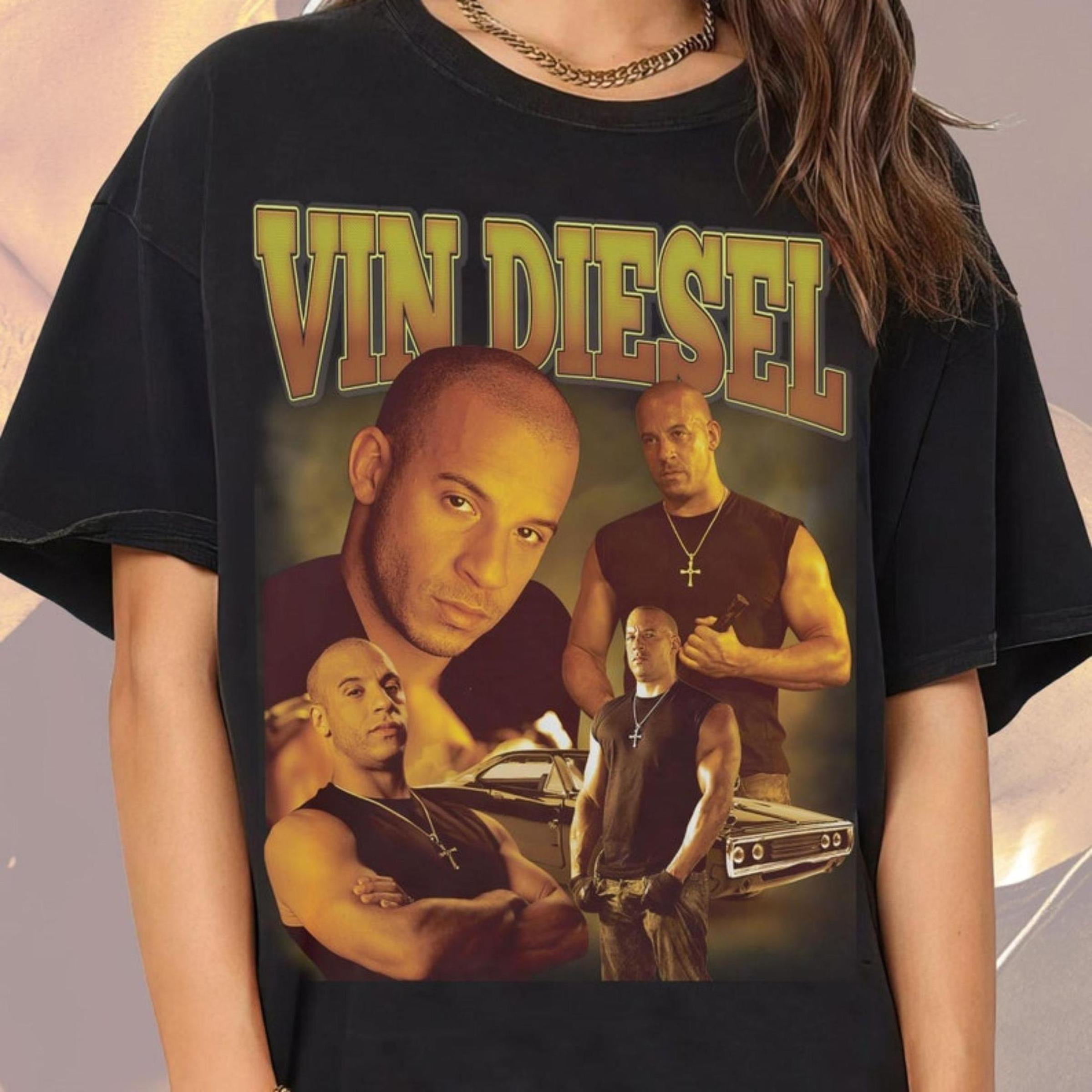 vin diesel shirt vintage 90s style, Unisex Shirt - Walmart.com