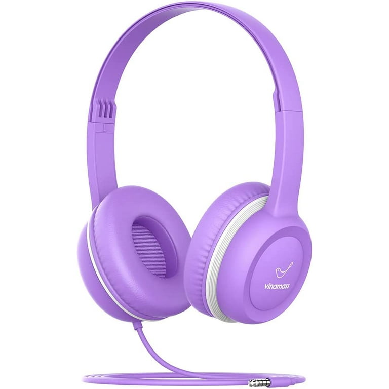 vinam Kids Headphones Ear Headphones for Kids Wired Headphones with Safe Volume Limiter 85dB Adjustable Walmart