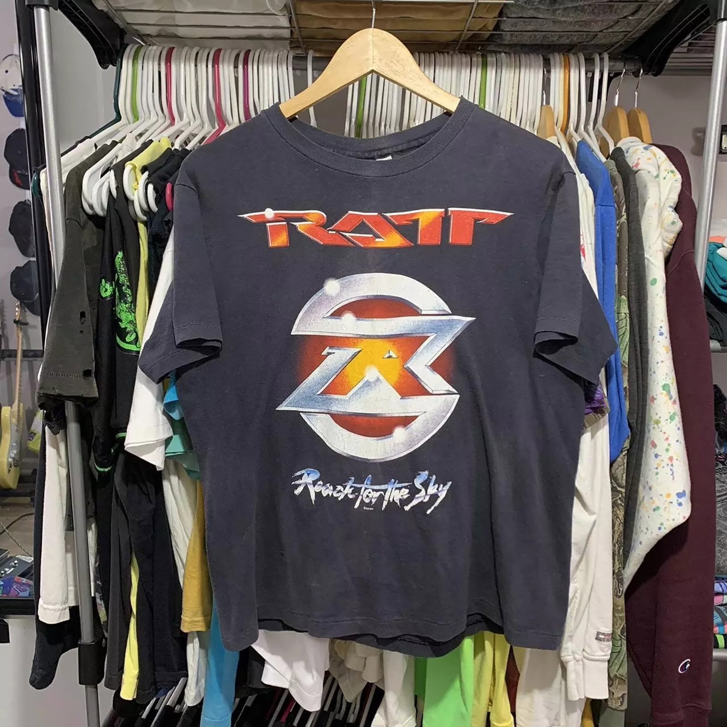 vintage 1989 Ratt Reach for the Sky City to City World Tour shirt ...