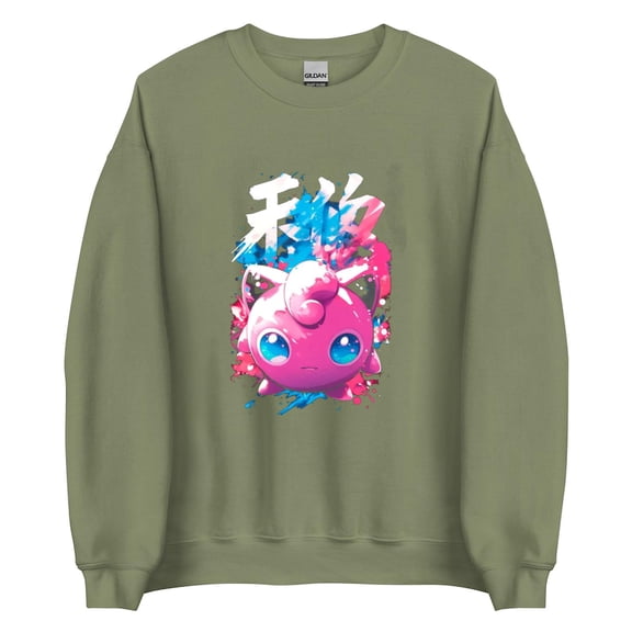 vintage A bargain for you, Canguro Anime Unisex Jigglypuff Negro Pok®dex Estilo Ink Pokemon Unisex Hoodie Up to size 4XL-TH25686