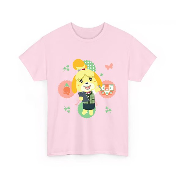 vintage Animal Crossing Isabelle Character Portrait Shirt Gift Black Unisex T-Shirt-TH25429