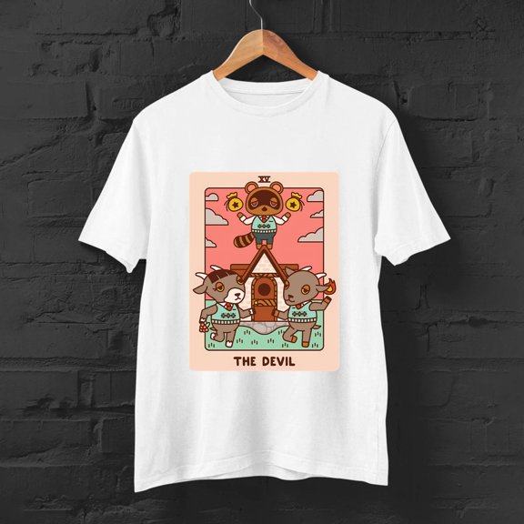 vintage Animal Crossing The Devil Tarot T-Shirt For Unisex-TH22473