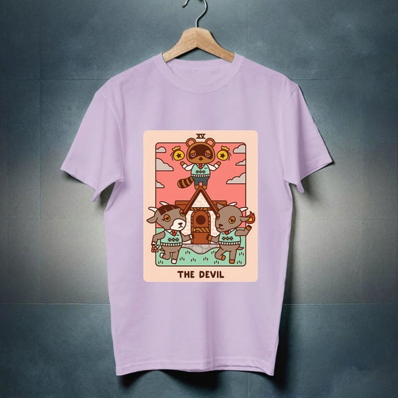 vintage Animal Crossing The Devil Tarot T-Shirt For Unisex-TH22473
