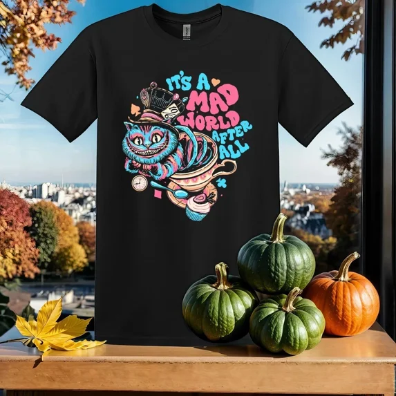 vintage Cheshire Cat It'S A T-shirt Men Women Unisex