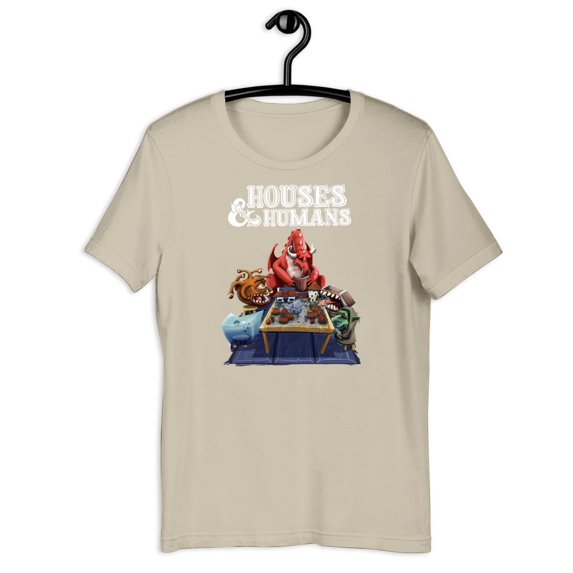 vintage Dnd Houses And Humans Parody Funny Dungeons Roleplay Game T-Shirt, Dungeons And Dragons Game Best Gift Shirt-TH4057