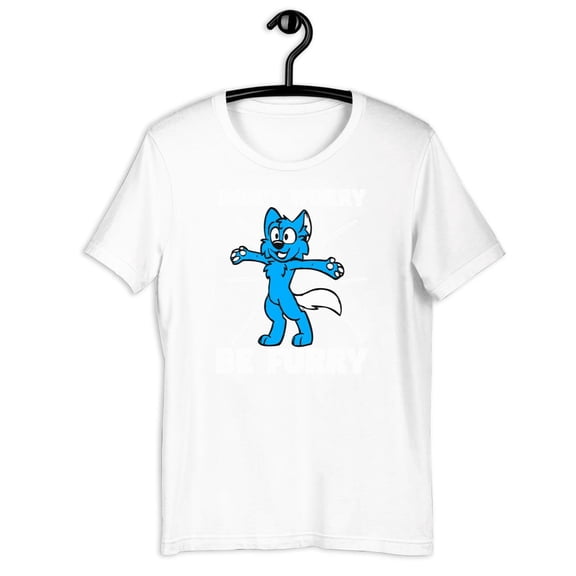 vintage Furry Fandom Shirt Dont Worry Be Furry Shirt Wolf Shirt Fox Shirt Gift Black Size up to 4XL-TH14913