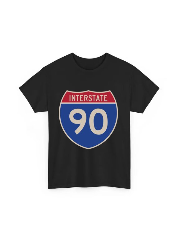 vintage I90 Shirt Interstate 90 T Shirt I-90 Highway Tee NEW - INSTOCK!-TH30808