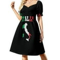 thumbnail image 1 of vintage Italia Flag Italy Italian Italiano Gifts Short Sleeved Dress Woman clothing dresses women summer 2025 Dress woman Dress, 1 of 5