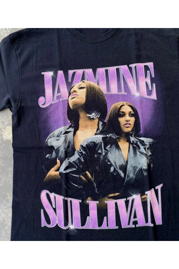 vintage Jazmine Sullivan T-shirt black Short sleeve All sizes S to 5Xl