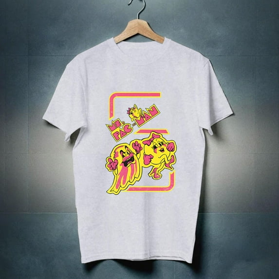 vintage MS. PAC MAN Tshirt T-shirt T shirt Vintage Aesthetic Video Game Tee 1980s Shirt Miss Pac-man Pacman Distressed-TH27385