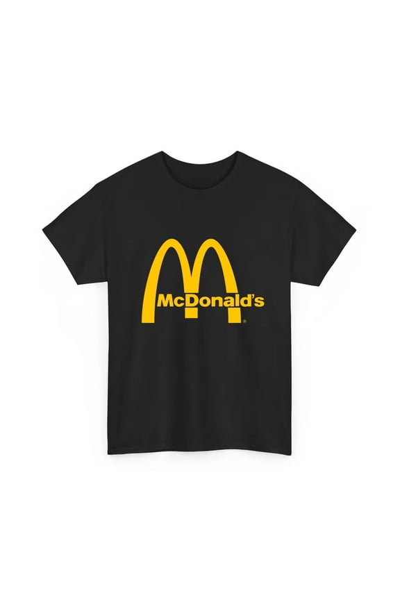 vintage McDonalds Retro Logo T Shirt Fast Food Burger Big Mac Mccafe Mcnuggets-TH32072