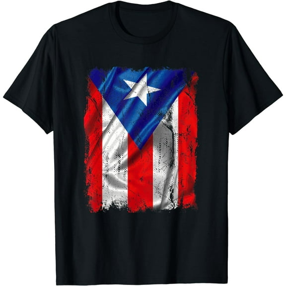 vintage Puerto Rico flag for men, women, kids and family T-Shirt