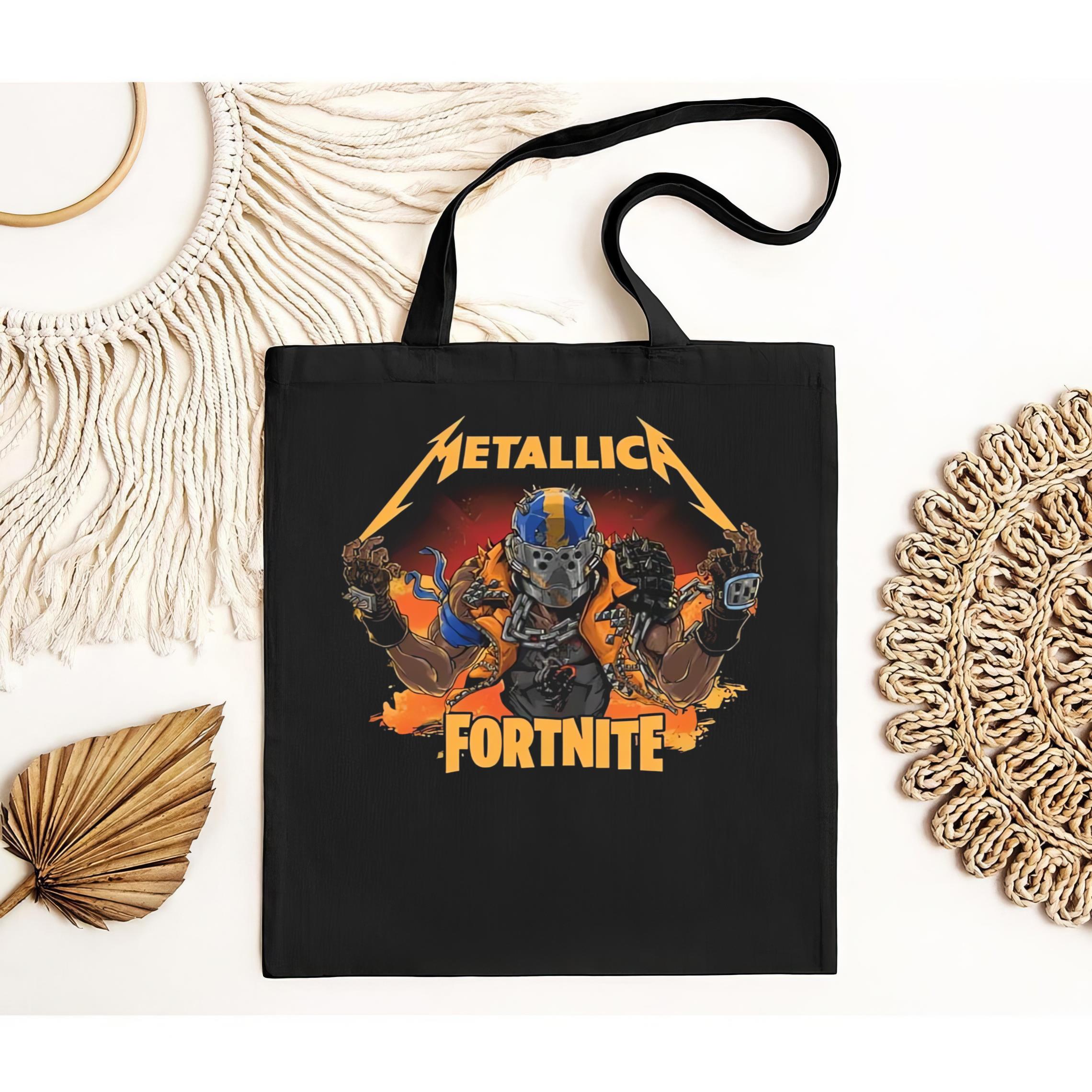vintage Short Sleeves Fortnite X Metallica for Men and Women-TH6949
