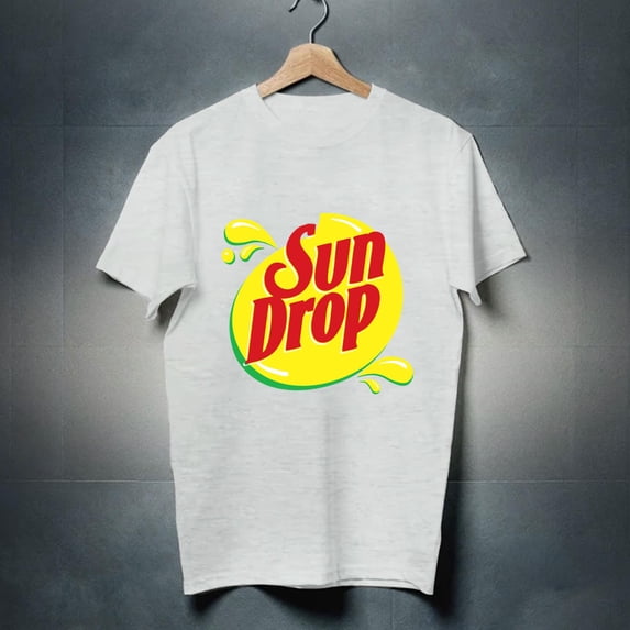 vintage Sun Drop Lemon Drink Men's Black T-shirt Size S to 5XL-TH31086