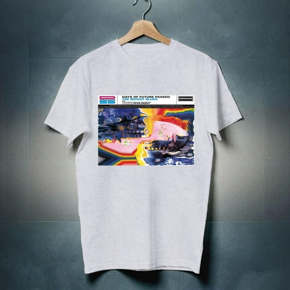 vintage THE MOODY BLUES T SHIRT days of future passed vinyl cover SMALL MEDIUM LARGE XL-TH24268