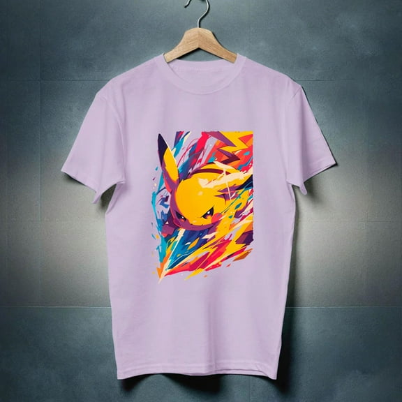 vintage Tee shirt adults, Poleras Hombre Anime Pikachu Atacando Desde Pokemon Unisex t-shirt Up to size 4XL-TH25735