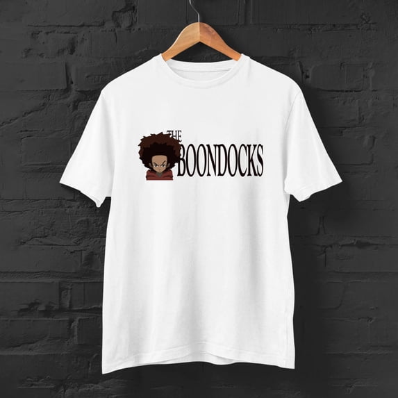 vintage The Boondocks TV Series Logo Cotton T-Shirt Size S - 5XL-TH23903