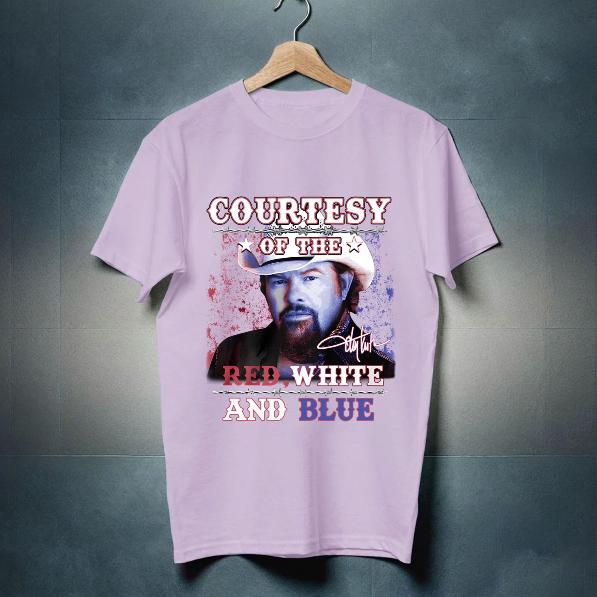 vintage Toby Keith Signature Courtesy Of Red White And Blue Shirt Full ...