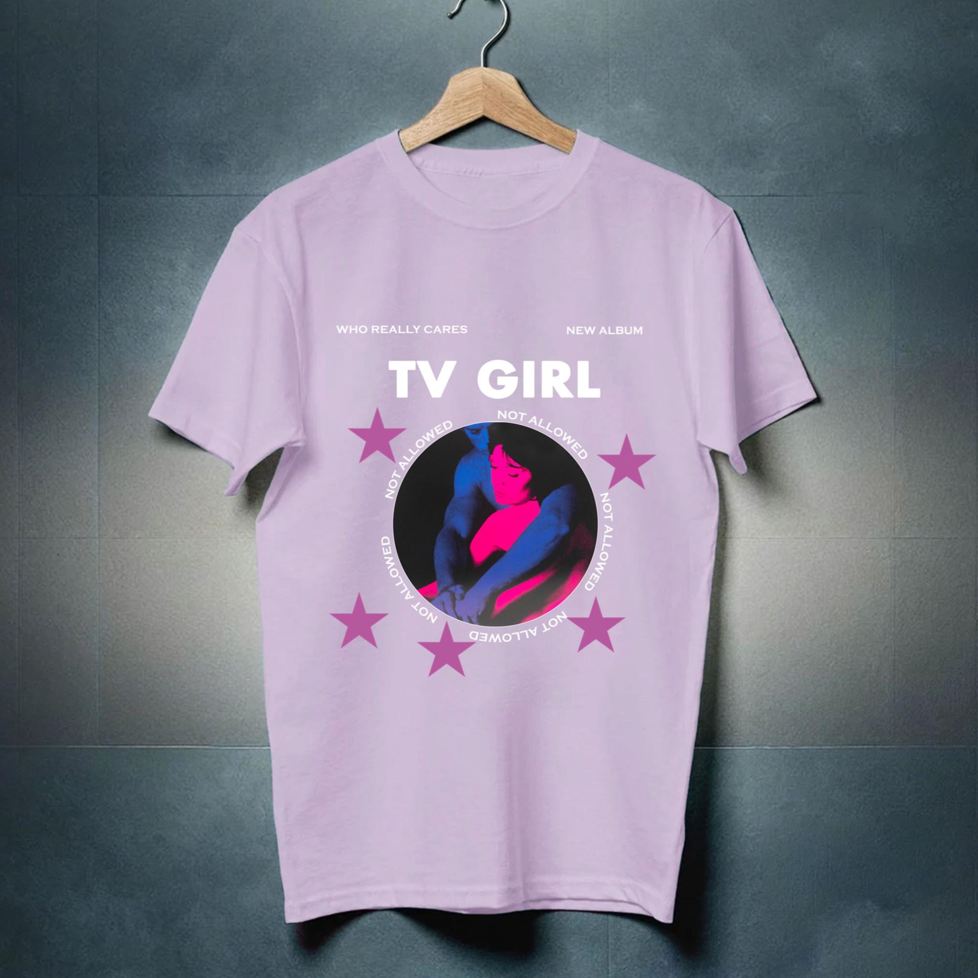vintage Tv Girl Shirt - Who Really Cares Album Tshirt Not Allowed Tee ...