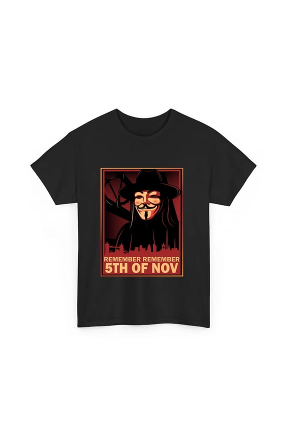 vintage V for Vendetta Men's Short Sleeve T Shirt-TH27784