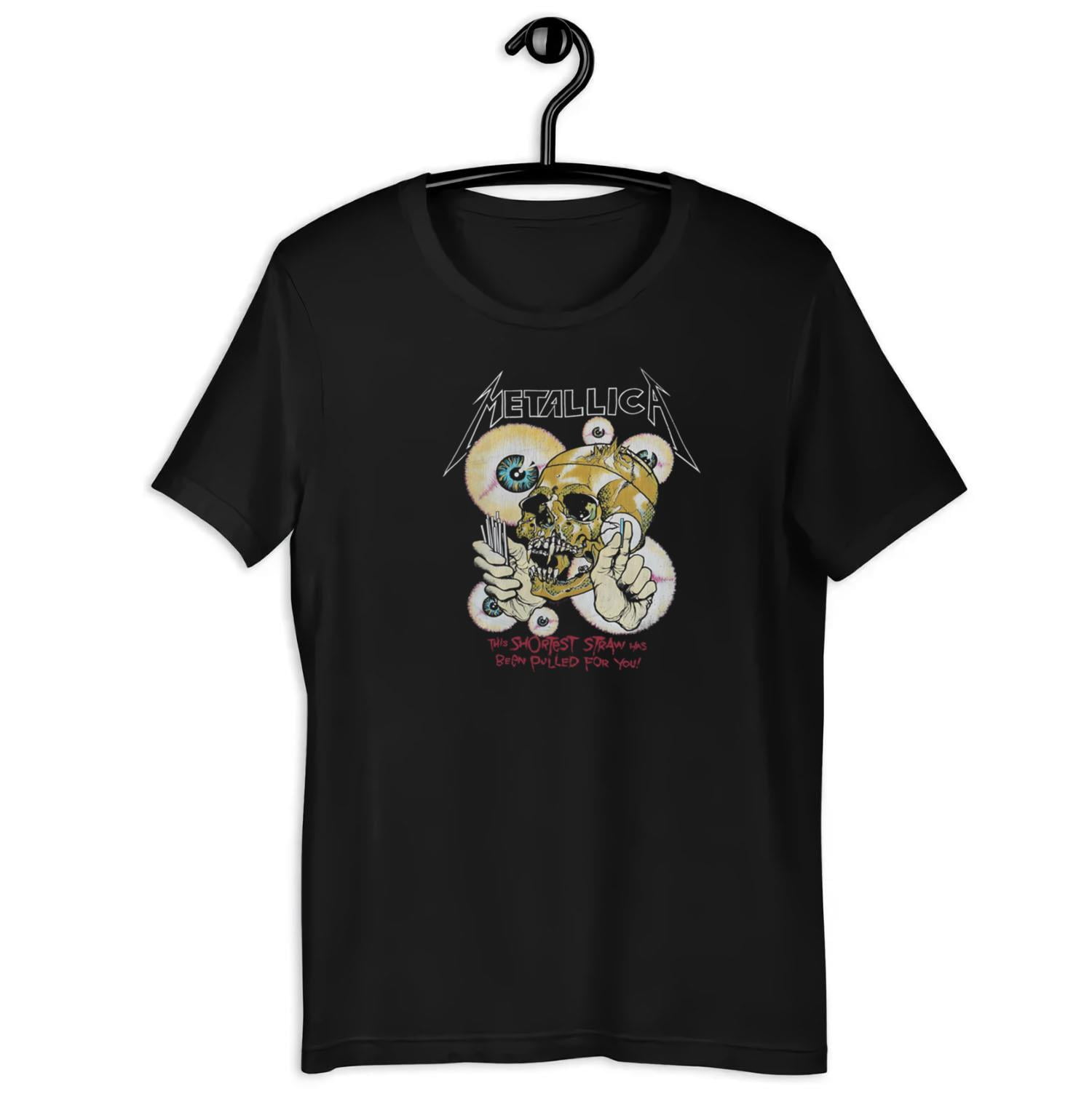 88年 ヴィンテージ LLICA \"Shortest Straw\" L Metallica – The Shortest Straw L 1988 | TShirtSlayer TShirt