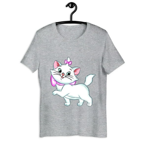 vintage Women Marie Cat Cartoon Aristocats Kitty Plush Shirt Gift Black Size up to 4XL-TH31027