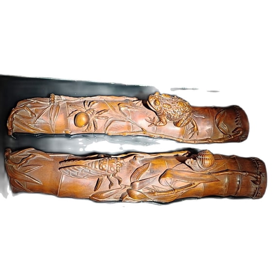 vintage art antique boxwood rule paperweight book ending unusual decor carved home decor Study statue livingroom office desk