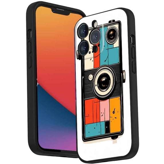 vintage-box-camera-200 Phone Case, Designed for iPhone 14 Pro Case Soft Silicon for women girls boys wife gift,Shockproof Phone Cover