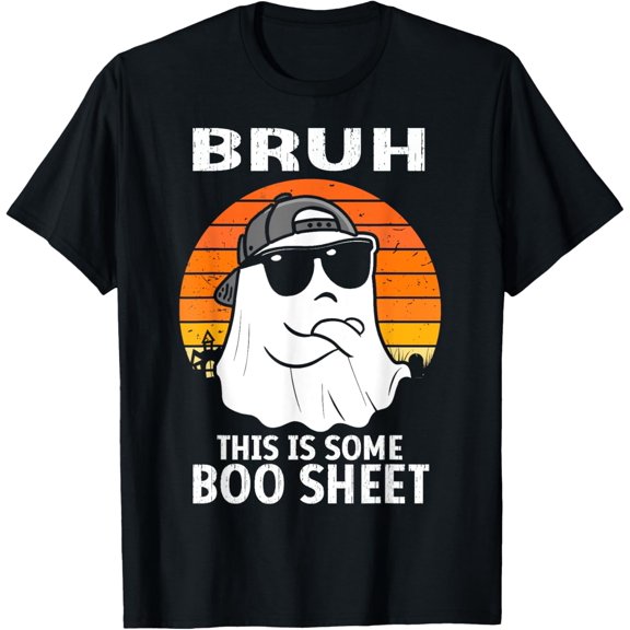 vintage bruh This Is Some Boo Sheet Ghost Halloween Men T-Shirt
