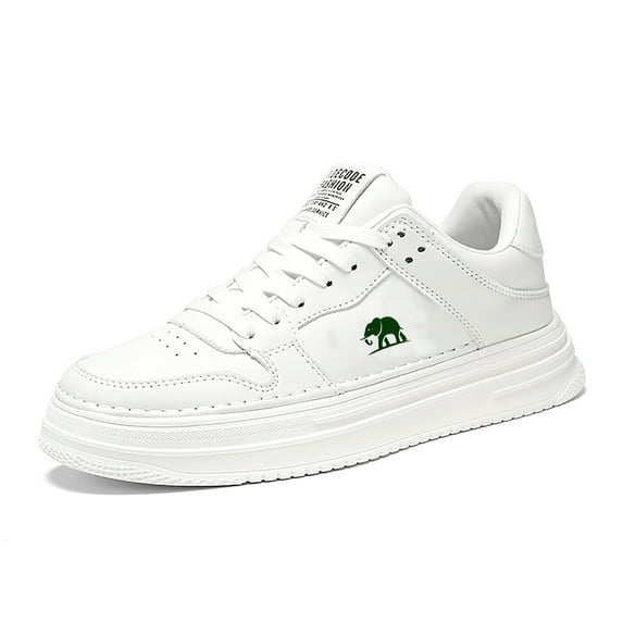 vintage casual funny shoes for men elephant comfortable breathable soft white fashion animals birthday classic gifts shoes