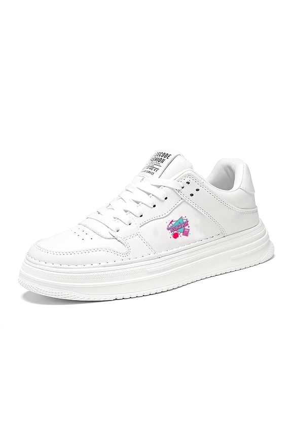 vintage casual funny shoes for men soft white all-match fashion comfortable breathable classic gifts shoes