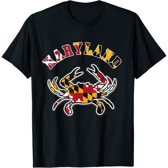 vintage maryland, Maryland State Flag Classy Blue Crab Tee T-Shirt