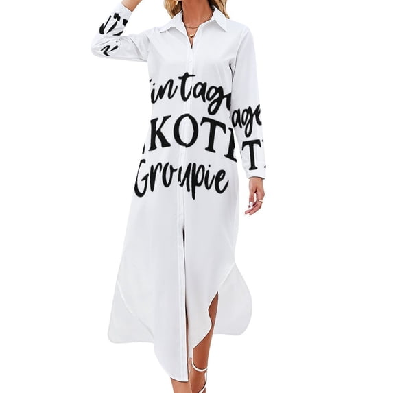 vintage nkotb groupie great gift for fans Long Sleeved Shirt Dress womans clothing dresses for womens