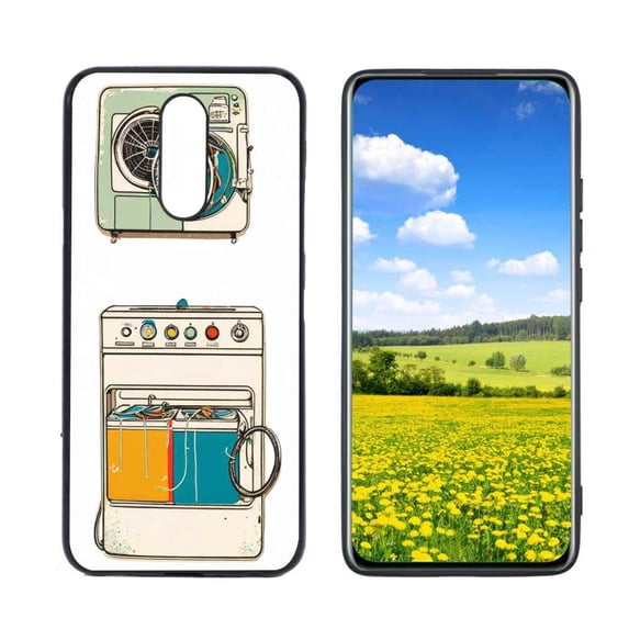 vintage-photography-print-washer-288 Phone Case, Designed for LG Solo LTE Case Soft Silicon for women girls boys wife gift,Shockproof Phone Cover