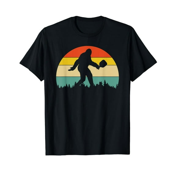 vintage retro bigfoot pickleball player T-Shirt