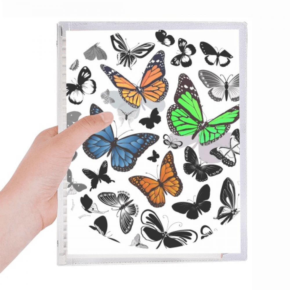 vintage scope of butterflies notebook loose diary refillable journal statiry
