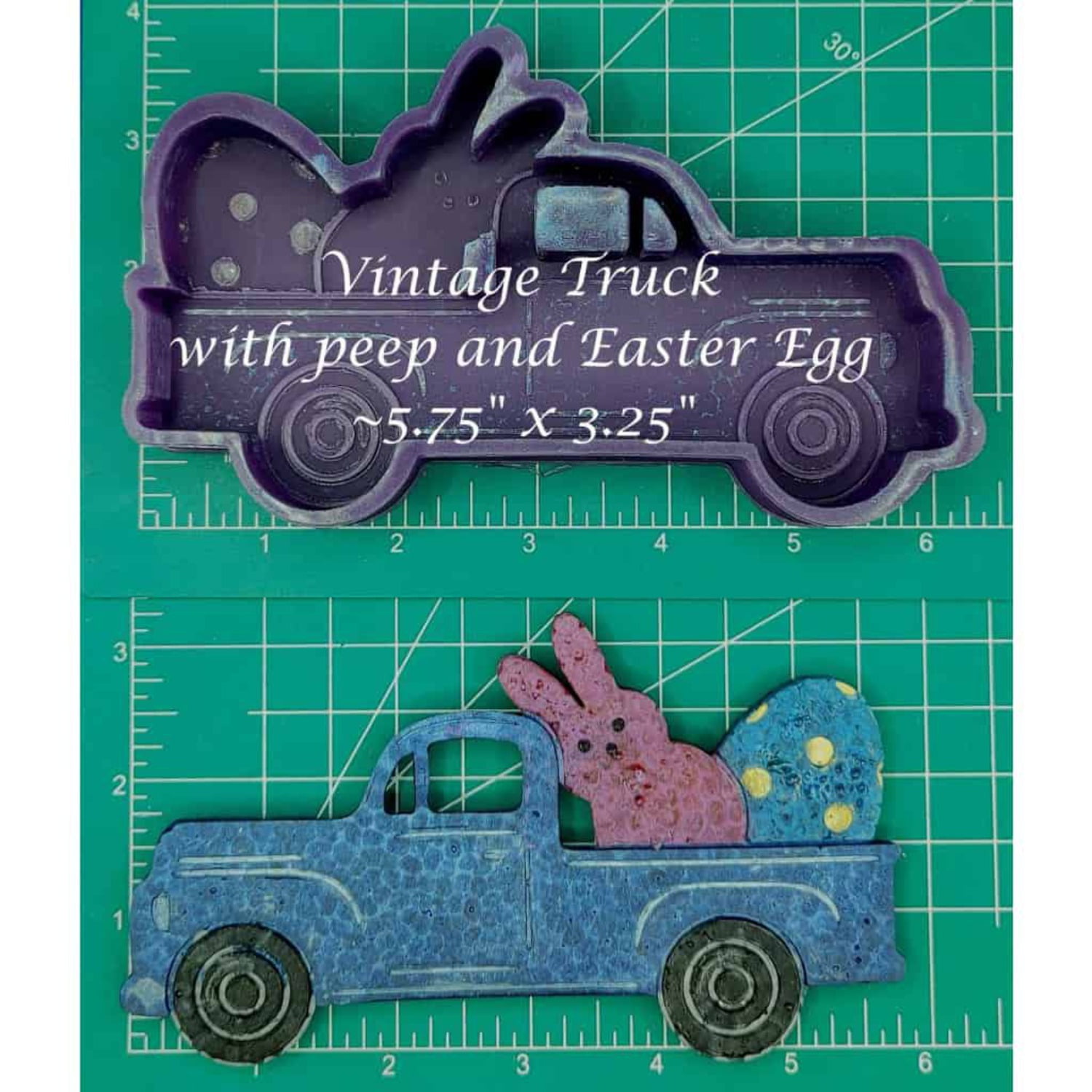 vintage truck with Easter Egg and Peep